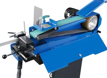 Kombinierte Rohr-, Profil- und Bandschleifmaschine Metallkraft KRBS 101 AS mit integrierter Absaugung