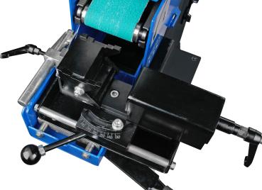 Kombinierte Rohr-, Profil- und Bandschleifmaschine Metallkraft KRBS 101 AS mit integrierter Absaugung