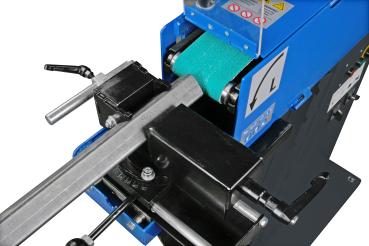 Kombinierte Rohr-, Profil- und Bandschleifmaschine Metallkraft KRBS 101 AS mit integrierter Absaugung