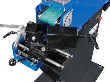 Kombinierte Rohr-, Profil- und Bandschleifmaschine Metallkraft KRBS 101 AS mit integrierter Absaugung