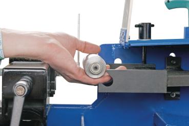 Kombinierte Rohr-, Profil- und Bandschleifmaschine Metallkraft KRBS 101 AS mit integrierter Absaugung