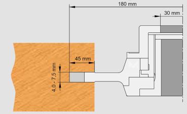 GUHDO HW-WPL-Verstellnuter mit Einstellbüchse Ø180x4,0-7,5x30 Z8+V4 4050.040.31