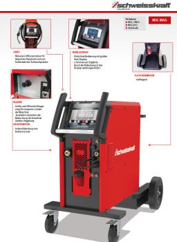 MIG/MAG Inverter-Schweißgerät SYN-MIG 353-4 W Synergic