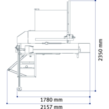Kleine Formatkreissäge minimax sc 2c mit Vorritzer
