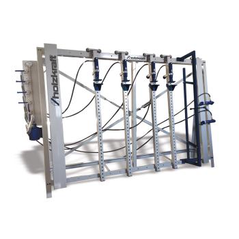 Verleimpresse/Rahmenpresse VP 3000x6 RP mit 4 Presseinheiten 1 Niederhalter 1 Seitendruckeinrichtung