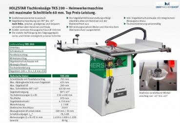 Tischkreissäge TKS 200