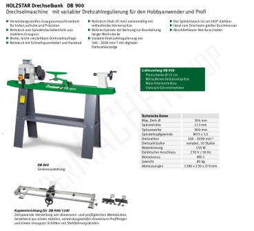 Kopier-Drechselbank - Drechselmaschine DB 900