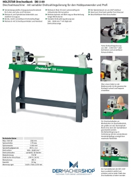 Drechselbank - Drechselmaschine DB 1100