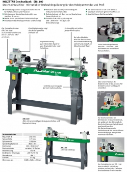 Kopier-Drechselbank Drechselmaschine DB 1100