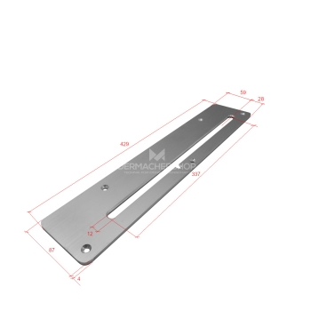 Universal Aluminium Kreissäge-Tischeinlage Sägetisch-Einlage 429x87x4mm