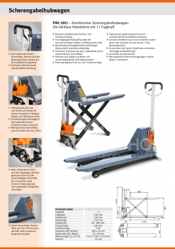 Scheren-Gabelhubwagen PHH 1001