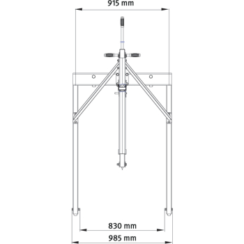 Werkstattkran WKP 1000 zum Umfahren von Europaletten