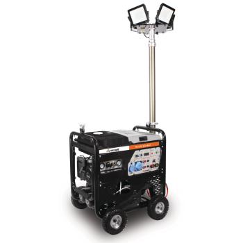 4in1 Mobiler Stromerzeuger +Schweißgerät +Kompressor +Lichtmast PG-E 55 SEA
