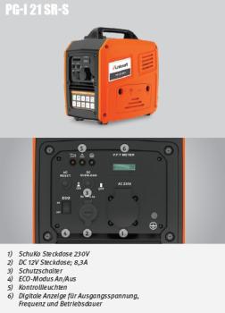 Inverter-Stromerzeuger / Notstromaggregat PG-I 21 SR-S