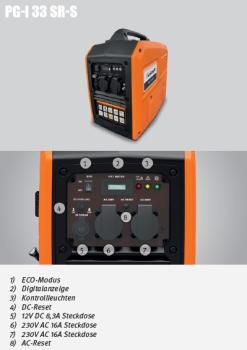 Inverter-Stromerzeuger / Notstromaggregat PG-I 33 SR-S