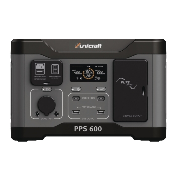 Powerstation PPS 600 tragbar 0,6kW 2x230V USB 7kg