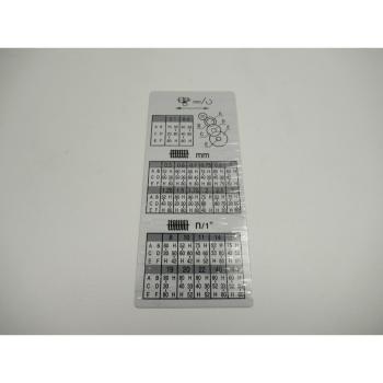 Ersatz-Gewindeschneidtabelle für Drehmaschine D180/TU2004V Pos. 147 #03420301147