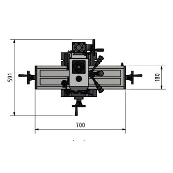 Bohr-Fräsmaschine OPTImill MH 2DV mit elektronisch regelbarem Antrieb und digitalem Display
