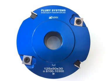 FLURY HW-WPL-Falzmesserkopf 125x50x30 Z2+V4 ziehender Schnitt 16.125.050.030A2