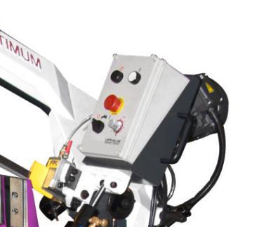 Metallbandsäge OPTIsaw S275PV inkl. digitales Mess-System und Rollenbahnen