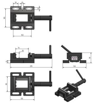 Maschinenschraubstock BME 85