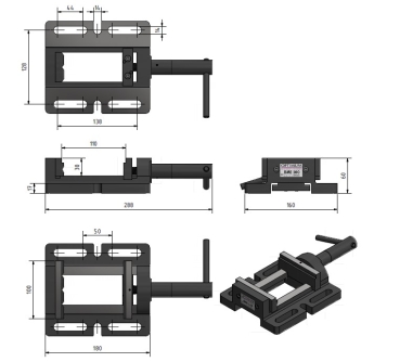 Maschinenschraubstock BME 100