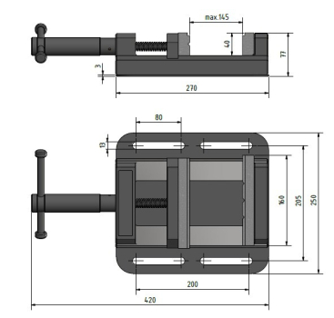 Maschinenschraubstock BMP 160