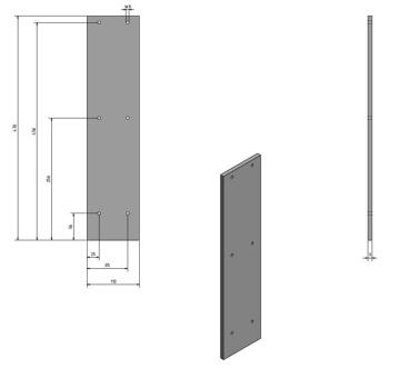 Ersatz-Gleitplatte für Holzspalter HSE 9/10/12-1350 geriffelt Pos. 30 #0598111930