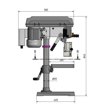 Tischbohrmaschine Optimum OPTIdrill D 17Pro