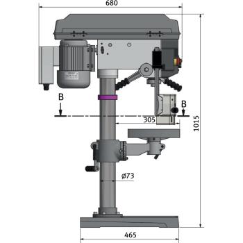 Tischbohrmaschine Optimum OPTIdrill D 23Pro (230 V)