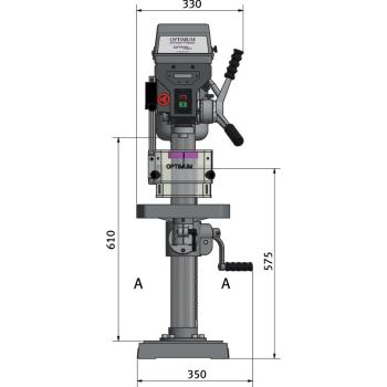 Tischbohrmaschine Optimum OPTIdrill D 23Pro (400 V) Aktions Set
