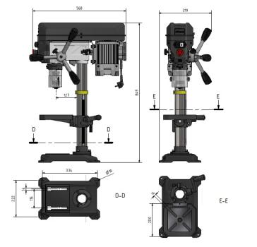 Tischbohrmaschine Optimum OPTIdrill DQ 18 (230V)