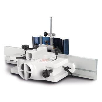 Tischfräse Holzkraft minimax twf 45c mit Aluminiumschiebeschlitten und schwenkbarer Frässpindel