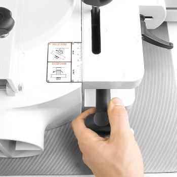 Tischfräse Holzkraft minimax twf 45c mit Aluminiumschiebeschlitten und schwenkbarer Frässpindel