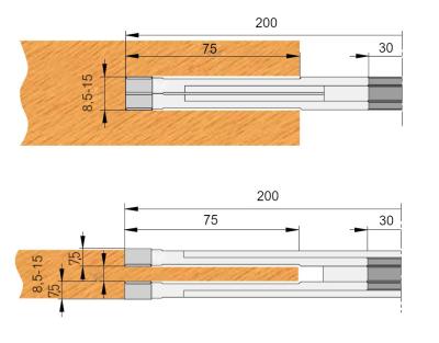 FLURY Verstellnuter/Schlitzfräser 200x8,5x15x30 Z4+V4