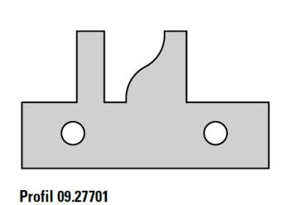 1 Paar HW-Profilmesser 45x25x2mm für Konterprofilfräser KONTERSPEED 09.27701