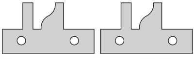 1 Paar HW-Profilmesser 45x25x2mm für Konterprofilfräser KONTERSPEED 09.27701
