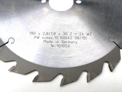 FLURY HW-Handkreissägeblatt-Set Ø190mm Z=24/30/48 WZ