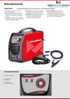 Schweißgerät - Elektrodeninverter EASY-STICK 141