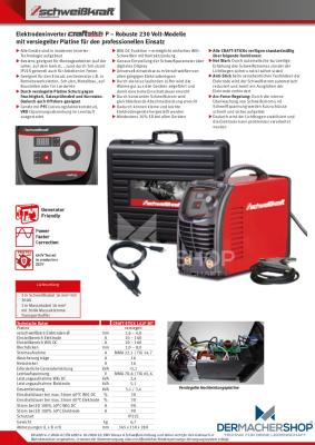 Schweißgerät - Elektrodeninverter CRAFT-STICK 161 P SET inkl. Transportkoffer