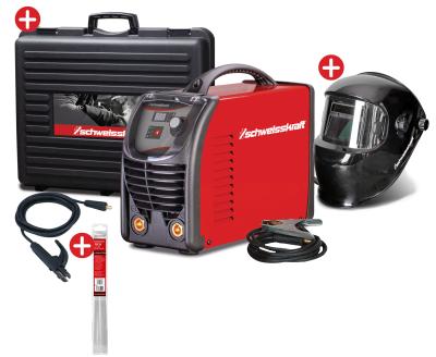 Schweißgerät - Elektrodeninverter CRAFT-STICK 201 P SET2 +Transportkoffer + Helm + Elektroden