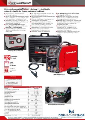 Schweißgerät - Elektrodeninverter CRAFT-STICK 201 P SET inkl. Transportkoffer