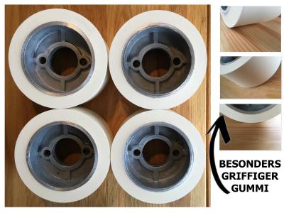 4x Vorschubrollen 120x50x35mm passend für Haffner Holz-Her