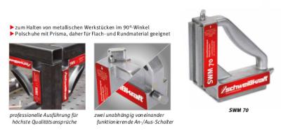 Schaltbarer Schweißwinkelmagnet SWM 70