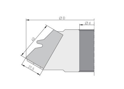 HW-WPL-Gehrungs-Verleimfräser 45° Ø 140x40x30 Z2 18.140.040.030A2