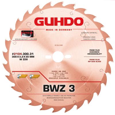 GUHDO HW-Kreissägeblatt BWZ G-COAT 300x3,2/2,2x30 Z28 W 2104.300C31