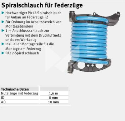 Spiralschlauch für Federzug