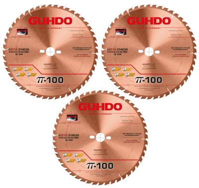 3 Stück - GUHDO HW-Allround-Kreissägeblatt 315x3,2/2,2x30 Z48 WZ PI-100 2314.314C30