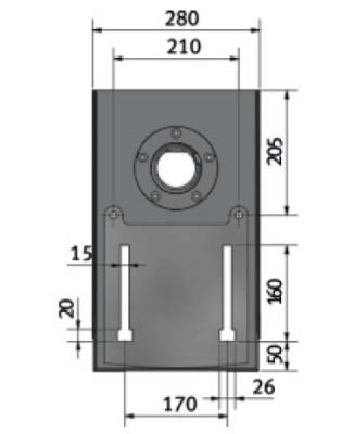 Ersatz-Bodenplatte für Bohrmaschine B/D23PRO Pos. 98 #0300323198