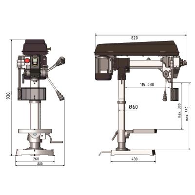 Radialbohrmaschine OPTIdrill RB 6T